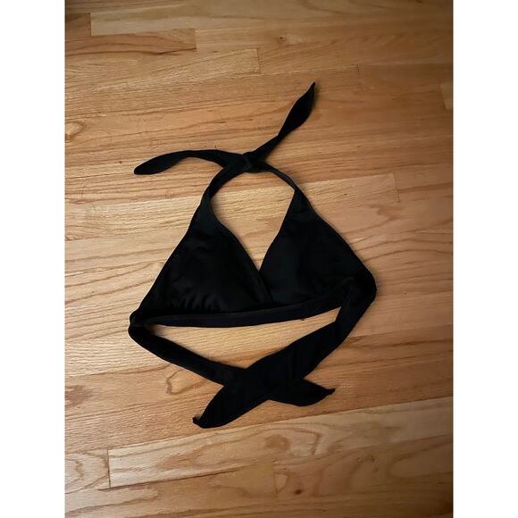 Merona black tie bikini top xl - Picture 1 of 3